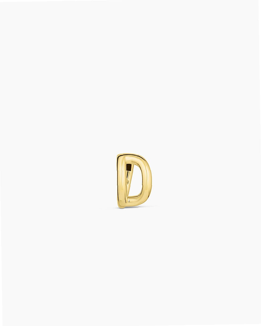Initial Letter Huggie Earring