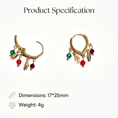 Colorful Tassel Drop Earrings — Bohemian Statement Dangle