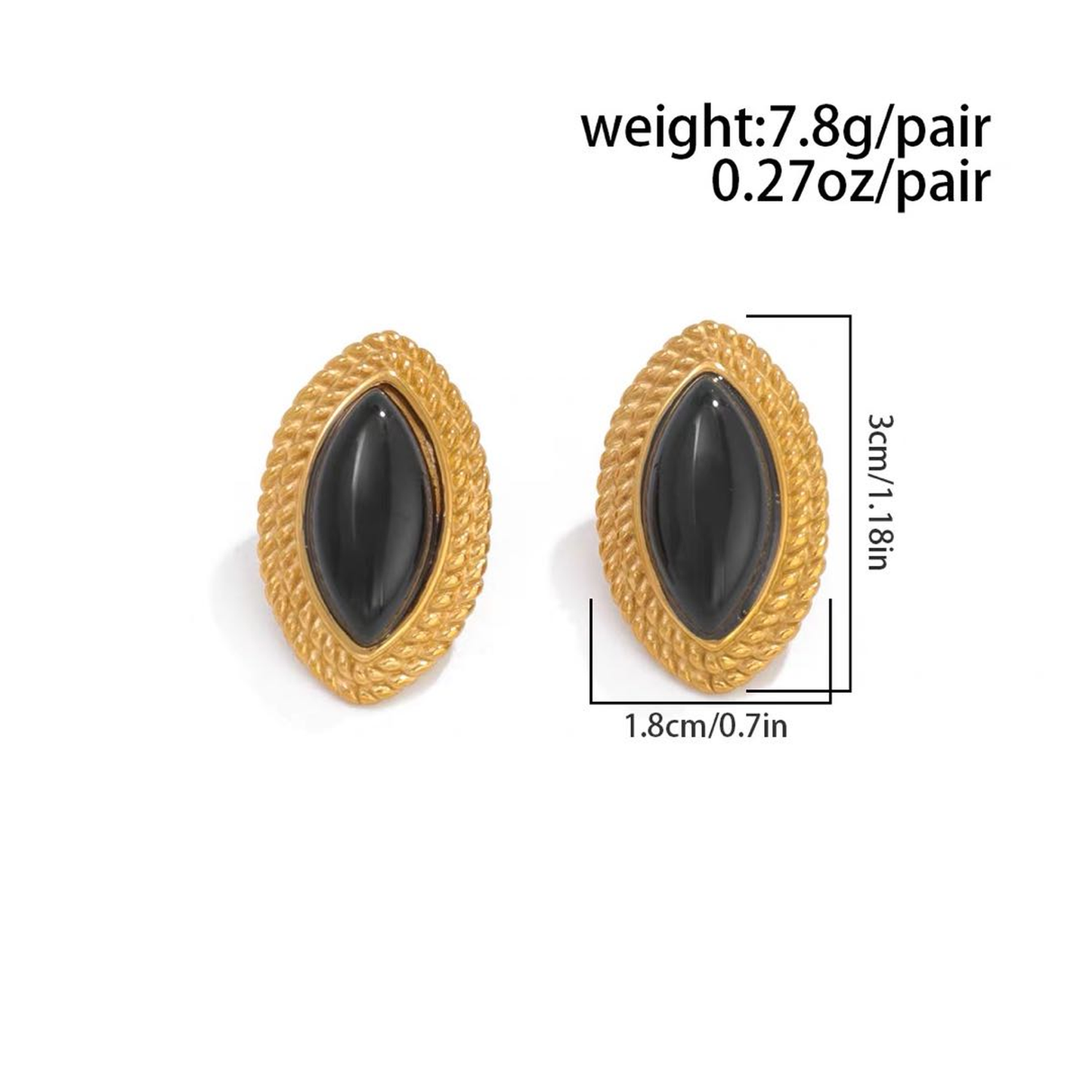 Minimalist Geometric Drop Earrings — Polished Gold Modern Dangle
