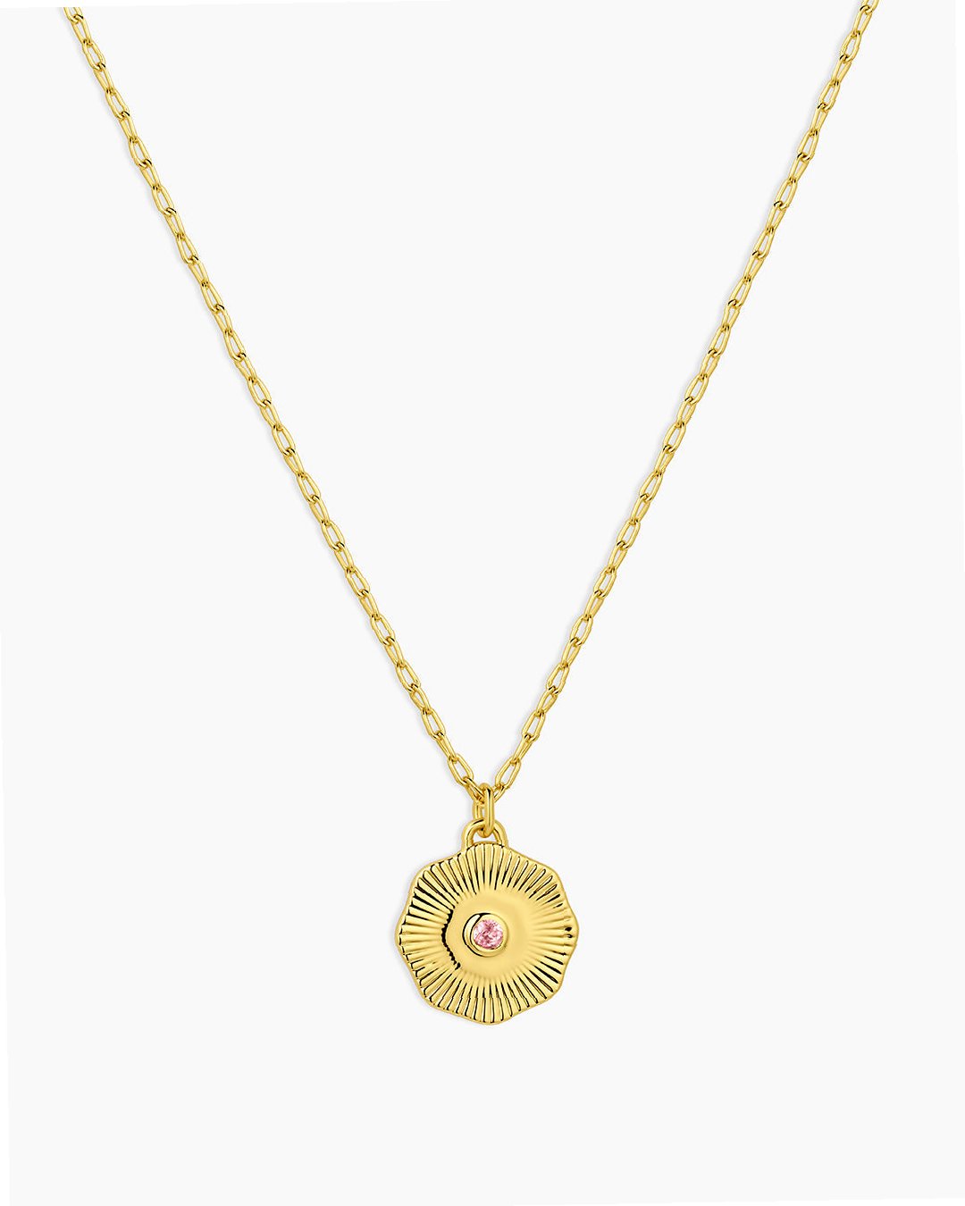 Birthstone Coin Pendant Necklace