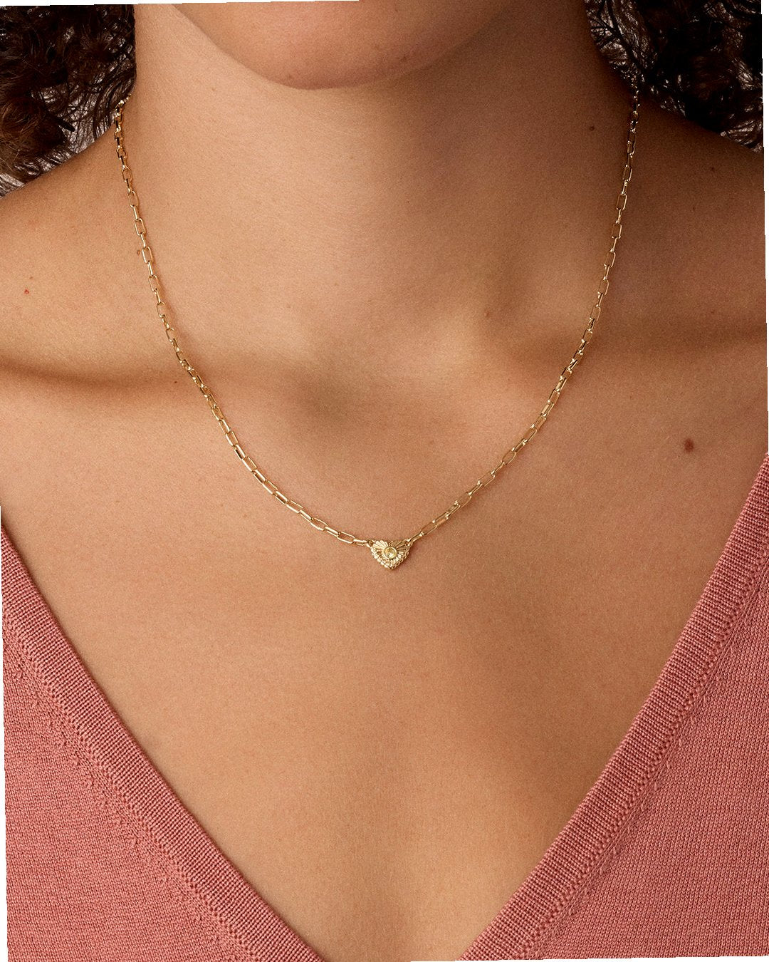 Birthstone Heart Pendant Necklace