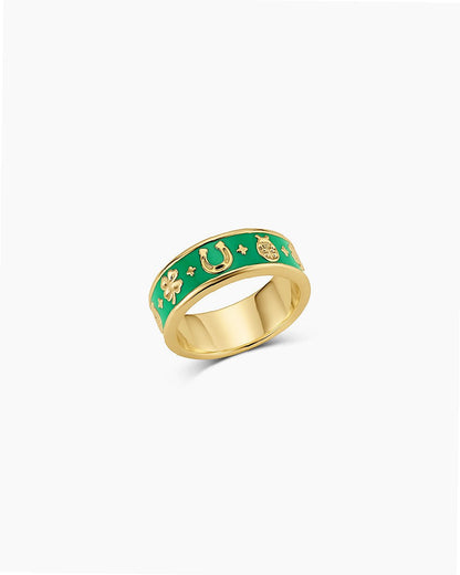 Feeling Lucky Engraved Ring