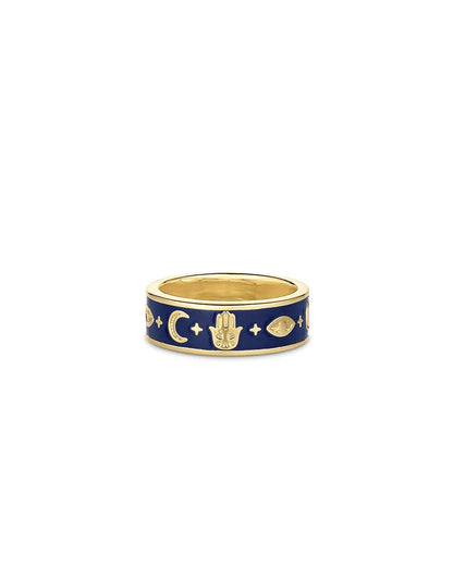 Good Vibrations Script Ring