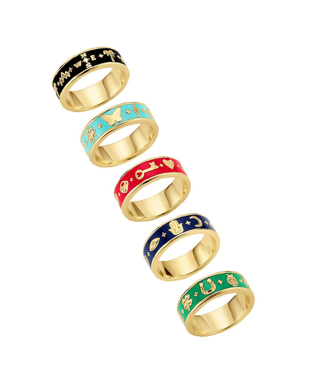 Good Vibrations Script Ring