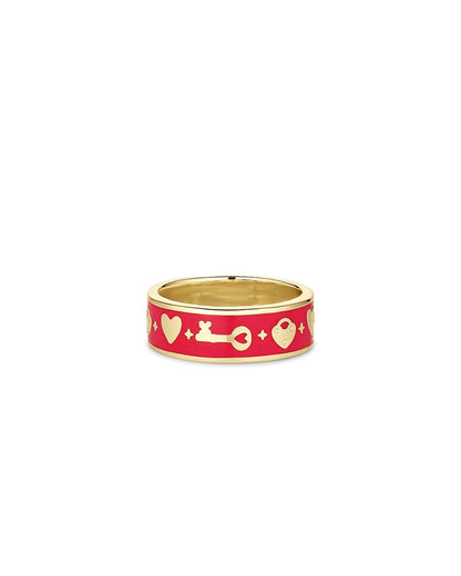 Love U Script Ring