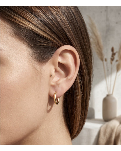 Gold Classic Huggie Earring