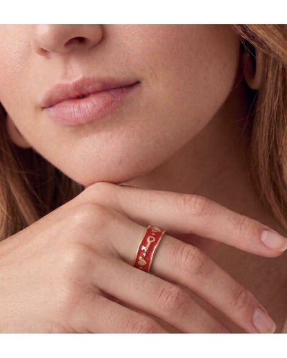 Love U Script Ring