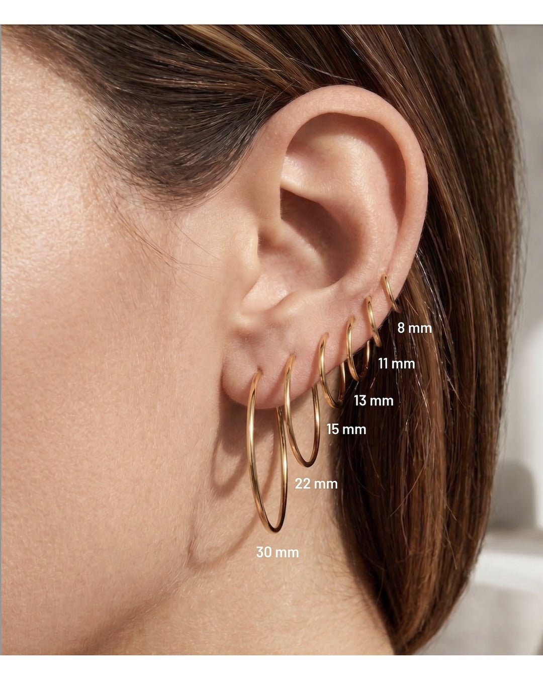 Gold Classic Huggie Earring