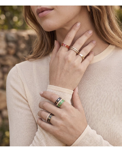 Good Vibrations Script Ring